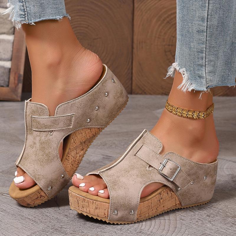 Amara - Orthopedisch geïnspireerde sleehak sandalen