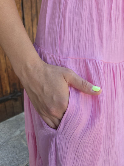 Marina - Lange zomerjurk met zeesterdetail