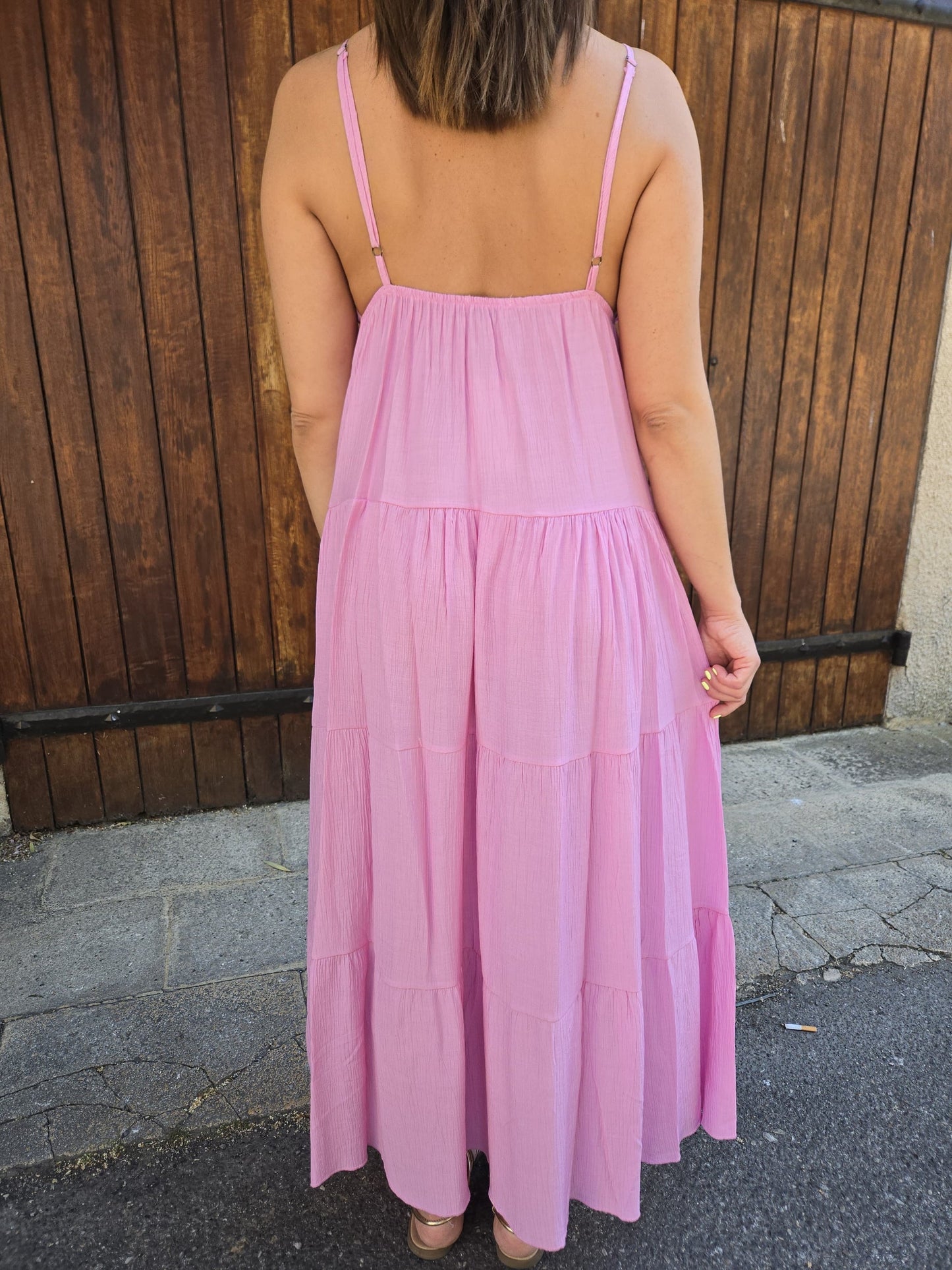 Marina - Lange zomerjurk met zeesterdetail