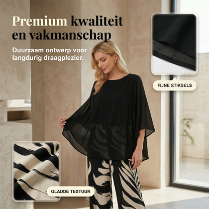 Amélie - Elegante tweedelige dames set met wijde broek