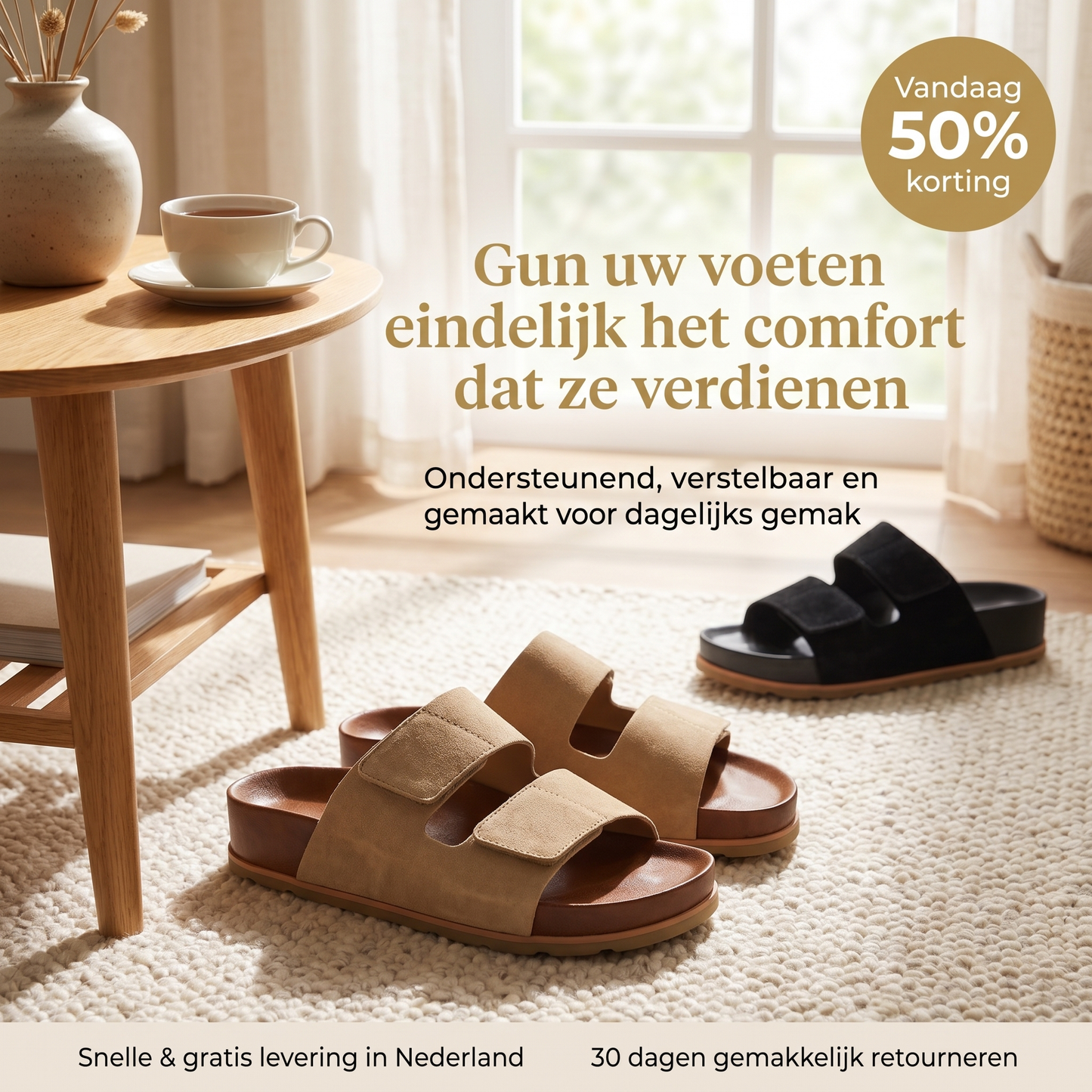 Norai - Orthopedisch geïnspireerde comfort slippers