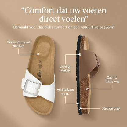 Liora - Orthopedisch geïnspireerde verstelbare slippers