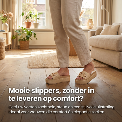 Eline - Orthopedisch geïnspireerde plateau slippers