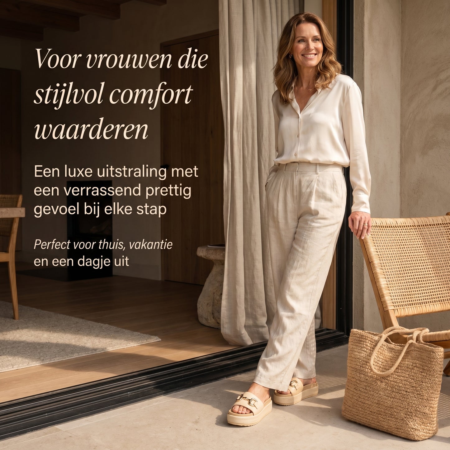 Eline - Orthopedisch geïnspireerde plateau slippers