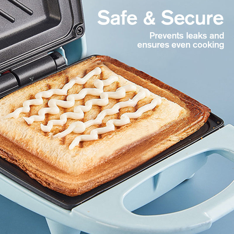 Kompaktowy, wielofunkcyjny opiekacz do kanapek – gorące śniadanie w 3 minuty